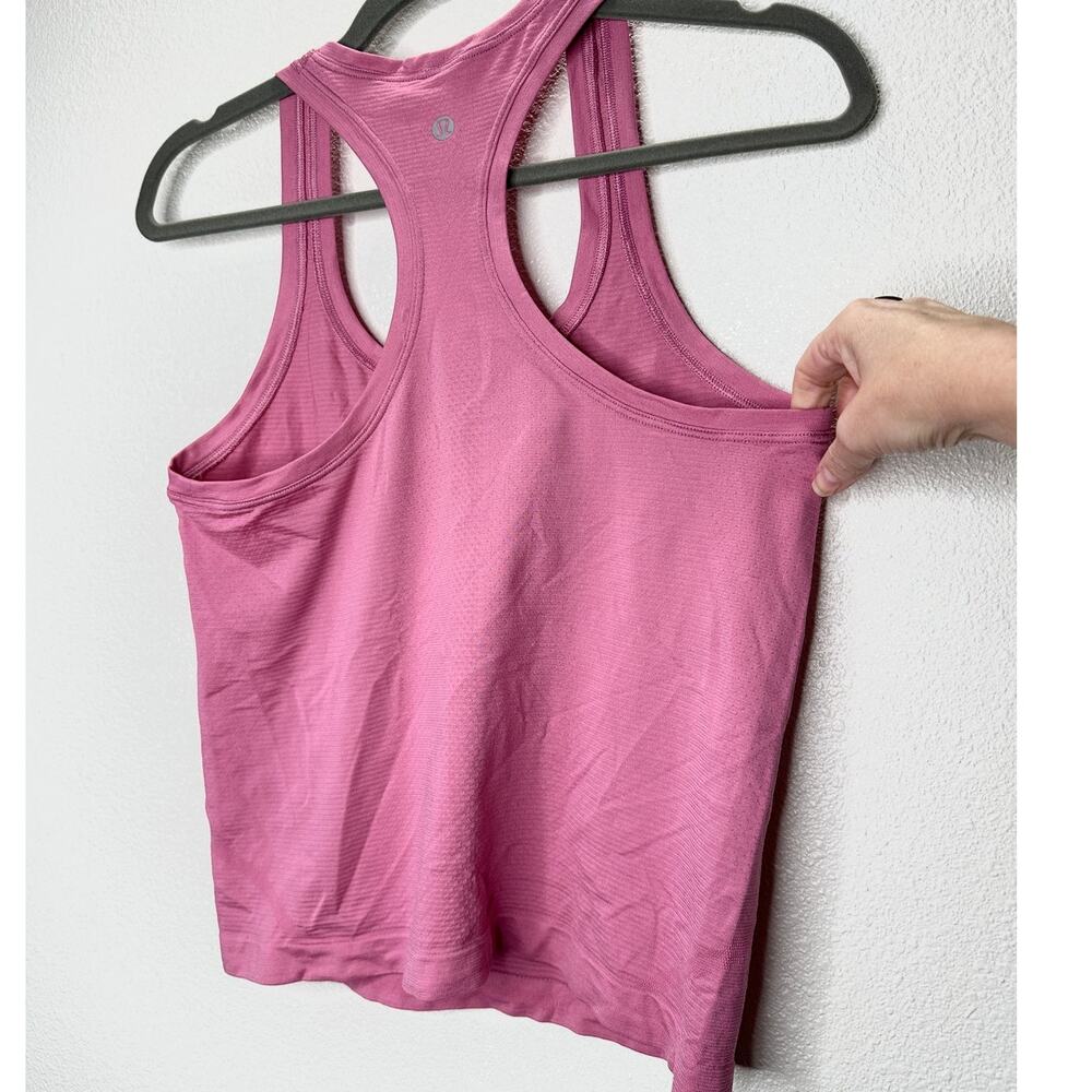 Lululemon Light Pink Round Neck Long Line Racerback Tank Top 6 - Picture 5 of 9